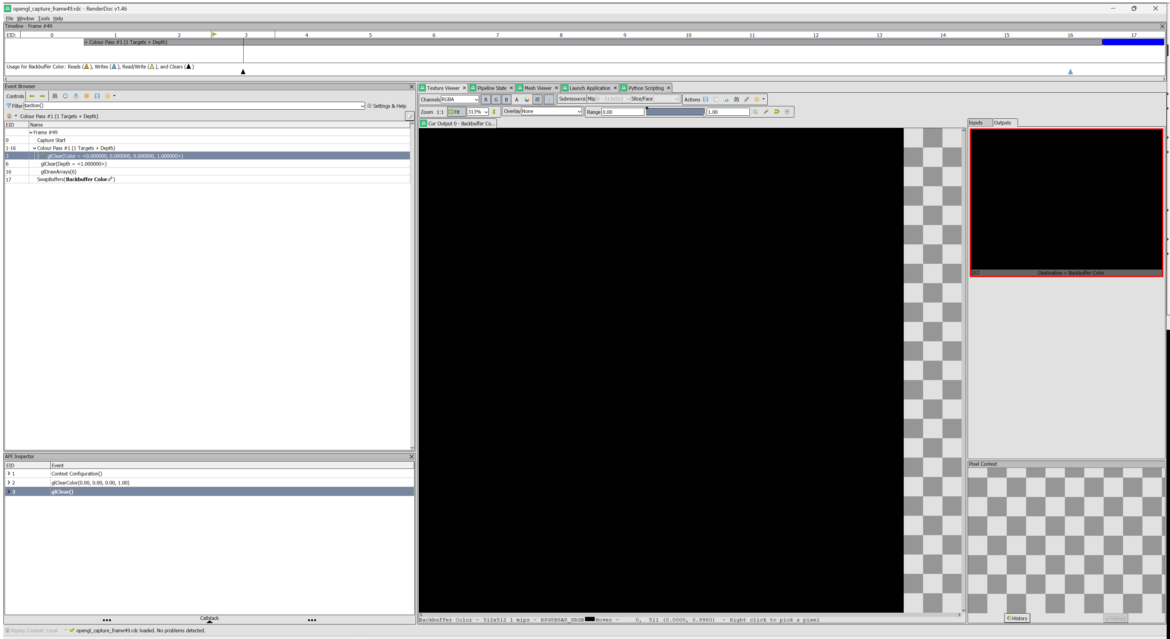 OpenGL clear