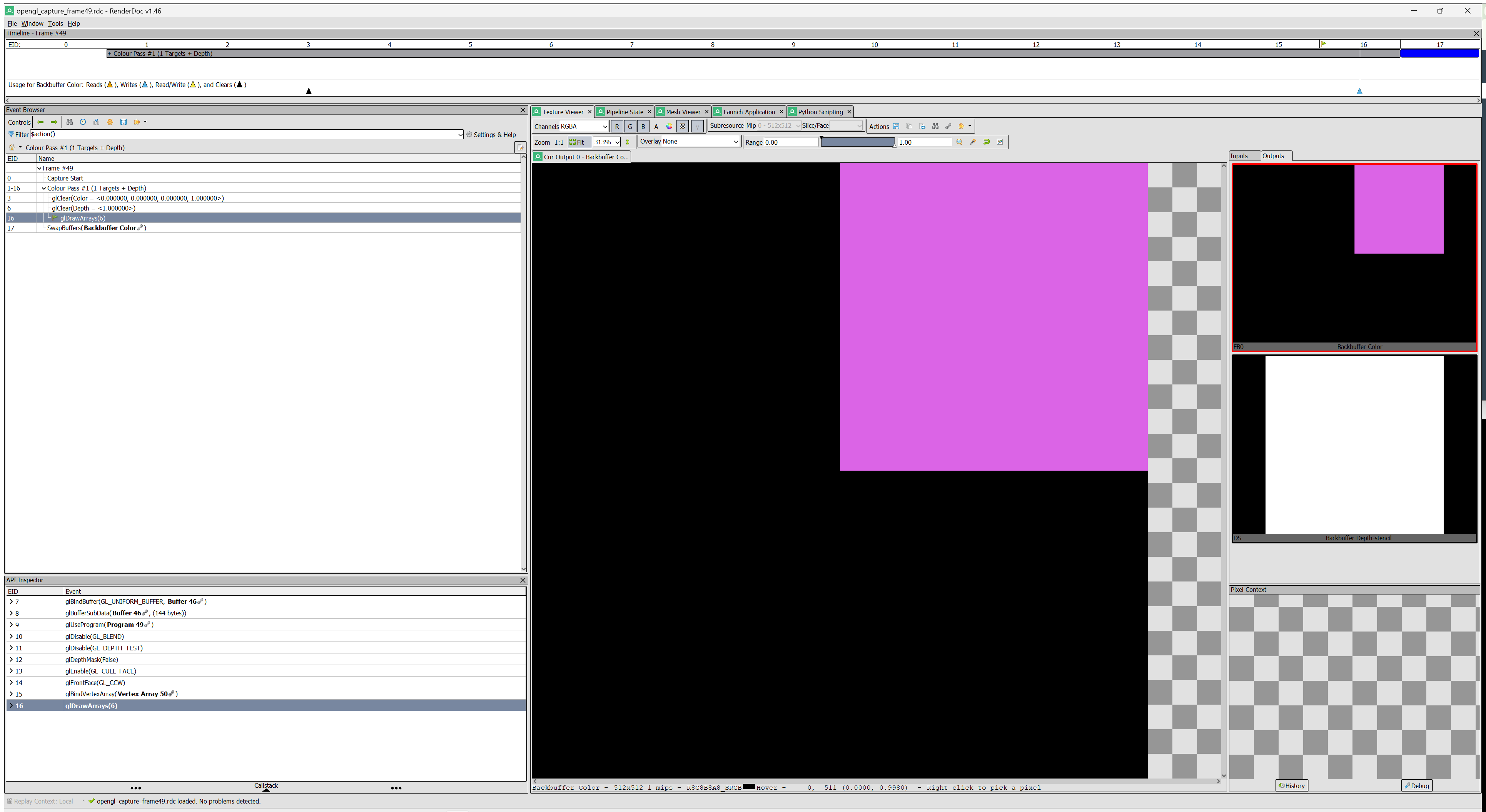 OpenGL draw