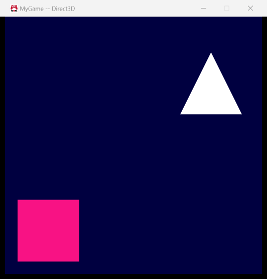 The object after it was moved down and to the left